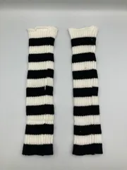 アームカバー ホワイト ボーダー柄