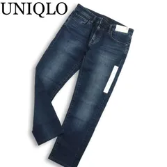 【新品 未使用】 UNIQLO ユニクロ ウルトラ ストレッチ USED加工 スキニーフィット デニム パンツ ジーンズ Sz.32 メンズ