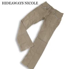 HIDEAWAYS NICOLE ハイダウェイ ニコル 通年★ ストレッチ 切替 スリム パンツ Sz.44 メンズのサムネイル