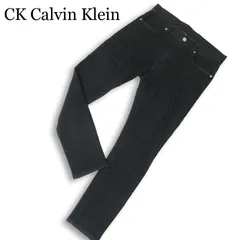 CK Calvin Klein カルバンクライン 通年★ ストレッチ スキニー デニム パンツ ジーンズ Sz.30 メンズ 黒のサムネイル