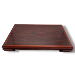 【美品】花台 唐木 飾り台 床の間 盆栽台 33×48×2.5cm