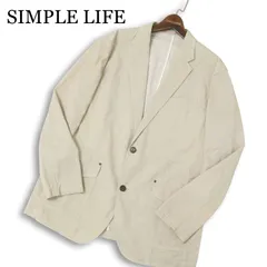 SIMPLE LIFE シンプルライフ レナウン 春夏★ アンコン テーラード ジャケット 大きいサイズ Sz.LL メンズのサムネイル