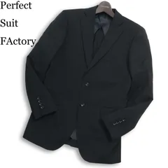 P.S.FA パーフェクトスーツファクトリー 通年 背抜き★ 2WAYストレッチ テーラード ジャケット Sz.92Y6 メンズ 黒