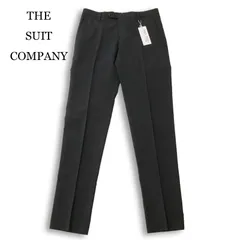 【新品 未使用】 THE SUIT COMPANY スーツカンパニー 春夏★ ウォッシャブル ビジネス スラックス パンツ Sz.S メンズ 灰