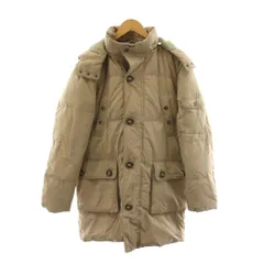 クロコダイル CROCODILE ダウンジャケット フード アウター M ベージュ 1604-87413 /AN12 ■ECA003