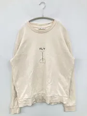 ZARA ザラ スウェット M アイボリー コットン 前面プリント バックプリント 長袖