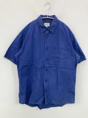 BEAMS ビームス シャツ/ブラウス M ブルー コットン 無地 ミドル丈 半袖 レギュラーカラー