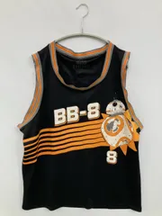 STARWARS スターウォーズ タンクトップ XL ブラック 前面プリント バックプリント ブランドロゴ ライン柄 カップなし