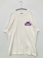 XLARGE エクストララージ Tシャツ/カットソー M ホワイト 前面プリント バックプリント ブランドロゴ ミドル丈 半袖 クルーネック(丸首)