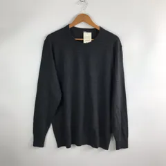 タグ付き UNIQLO エクストラファインメリノクルーネックセーター メンズ XXL ダークグレー 3391202604020016