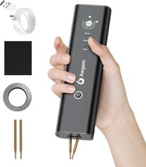 【新品】點焊機，Awgem 2合1 手持式電池點焊機，自動與手動兩種模式，11檔可調，用於製作DIY電池組（2M鎳片+日文用戶手冊）fd7e503f
