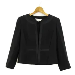 ニナリッチ ノーカラージャケット アウター フォーマル 日本製 レディース 7ARサイズ 黒 NINA RICCI 【中古】のサムネイル