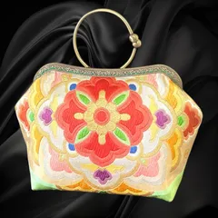 【No.841】着物リメイクバッグ、和風オリジナルバッグ、着物ショルダーバッグ