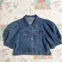 ル・ニアン・マッコイ ショートデニムジャケット サテン レニボン SJSJ システム ジューク