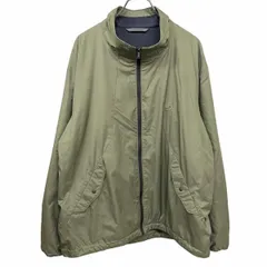 【中古】[印象B] Crocodile クロコダイル ジャケット メンズ LL XL 2L グリーン 緑 ポリ100% 裾に調節ゴム 内ポケット×１ 少し薄手 メッシュの総裏地 ハイネック 長袖 ワニの刺繍のサムネイル