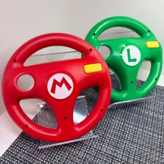 【動作確認済】Wii Wiiハンドル マリオ ルイージ ホリ製 b