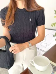 #ポロ ケイブル 半袖ニット (新品/正規品) 出品