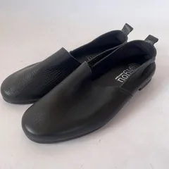 【即購入の場合はお値段交渉OK】Eigou シボ革　エイゴー 牛革 レザー フラットシューズ  23cm ブラック 日本製