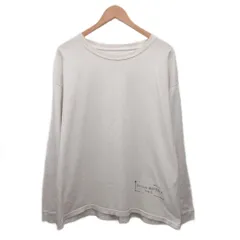 メゾンマルジェラ Maison Margiela 美品 ロンT Tシャツ カットソー 長袖 スタンプロゴ ダメージ加工 オーバーサイズ M アイボリー S51GC0535のサムネイル