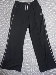 ルコックスポルティフ ブラック ワイド トレーナー ズボン M (状態良し)