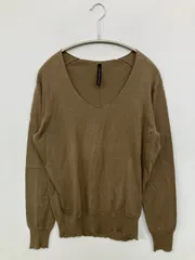 NEIL BarreTT ニット/セーター 3 ブラウン 無地 ミドル丈 長袖