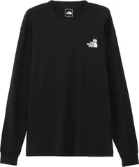 ザ・ノース・フェイス THE NORTH FACE アウトドア ロングスリーブズーピッカーティー メンズ レディース 長袖 Tシャツ ロンT トップス 無地 シンプル 普段着 お出かけ リブ袖 動物 アニマル  NT32658 K ブラック