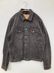 GAP ギャップ デニムジャケット S ブラック 無地 フードなし ボタン留め