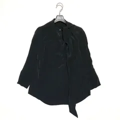 Acne Studios アクネストゥーディオズ bodail matt pss ボウタイブラウス 比翼 とろみ ブラック レーヨン 34 Sサイズ相当のサムネイル