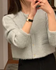 ミエル・ベルニ・ウール・アルパカ・ニット・パーカ