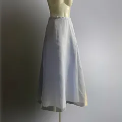 USA 90s ヴィンテージ アメリカ スカート マキシ ロング シアー シースルー vintage 青 H962