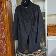 55 66 NIKE ナイキ 正規品 レディース アシメントリー ジップアップ ウィンドブレーカー ロング ジャケット