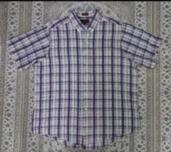 CHAPS Ralph Lauren チェック半袖シャツ XL