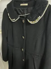 Axes femme アクシーズファム 地雷系 ヴィンテージ ブラック レース コート