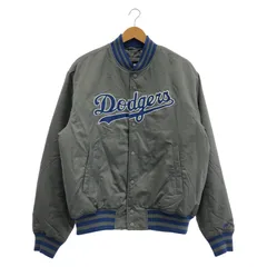 【中古】NEW ERA ドジャース スタジャン サイズL グレー[91]