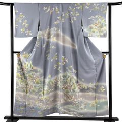 訪問着 作家もの 友禅 松竹梅 菊花 楓 茶屋辻 着物 051b p - メルカリ