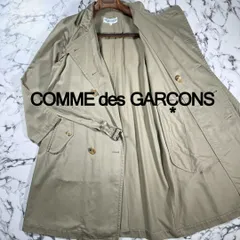 美品/AD2004/春夏●コムデギャルソン robe de chambre COMME des GARCONS コットン トレンチコート アウター ベージュ ベルト M(メンズS位)