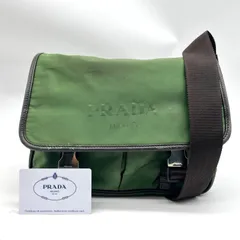 PRADA プラダ ロゴジャガード ナイロン×レザー ショルダーバッグ クロスボディバッグ VA0769 2Y4876
