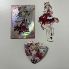プロセカ x ピザハット 中国限定 缶バッジ、カード、キャラアクリル 3点セット　小豆沢こはね