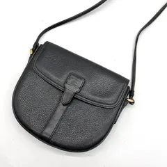 美品◎BURBERRY バーバリー ホースロゴ レザー ショルダーバッグ ポシェット レディース ブラック 黒 Burberry’s ヴィンテージ