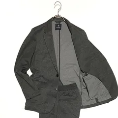 nano UNIVERSE ナノユニバース カジュアルスーツ セットアップ ジャージー トラベル ストレッチ グレー Mサイズ