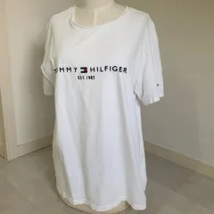 メンズ 半袖 Tシャツ Tommy Hilfiger (白) *シミ* 郵便