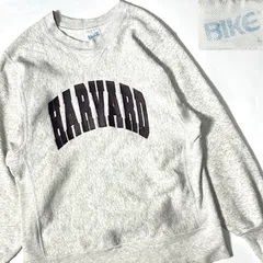 【80s】【USA製】【ハーバード大学】【BIKE】リバースウィーブ カレッジ スウェット  L  ビンテージ 古着 アメカジ グレー