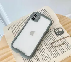 お勧め！　新品未使用！　iPhone 14 ケース 型 クリア　 グレー　03