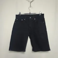リーバイス レディース ブラック デニム ショートパンツ 28