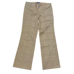 【美品】BURBERRY バーバリー レディース パンツ ベージュ チェック柄 42サイズ J1のサムネイル