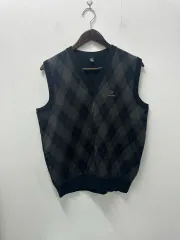 アラビアヴィンテージ VALENTINO アーガイル CHECK ニット ベスト 100