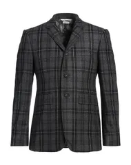 トムブラウン メンズ アウター ジャケット・ブルゾン THOM BROWNE テーラードジャケット Lead Gray グレーのサムネイル
