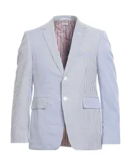 トムブラウン メンズ アウター ジャケット・ブルゾン THOM BROWNE テーラードジャケット Blue ブルーのサムネイル