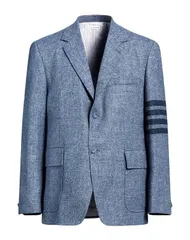 トムブラウン メンズ アウター ジャケット・ブルゾン THOM BROWNE テーラードジャケット Light Blue ブルーのサムネイル