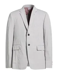 トムブラウン メンズ アウター ジャケット・ブルゾン THOM BROWNE テーラードジャケット Light Gray グレーのサムネイル